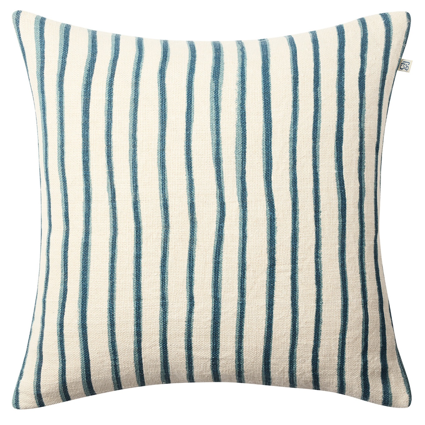 Jaipur Stripe Cushion Cover 50x50 cm, Heaven Blue/Palace Blue