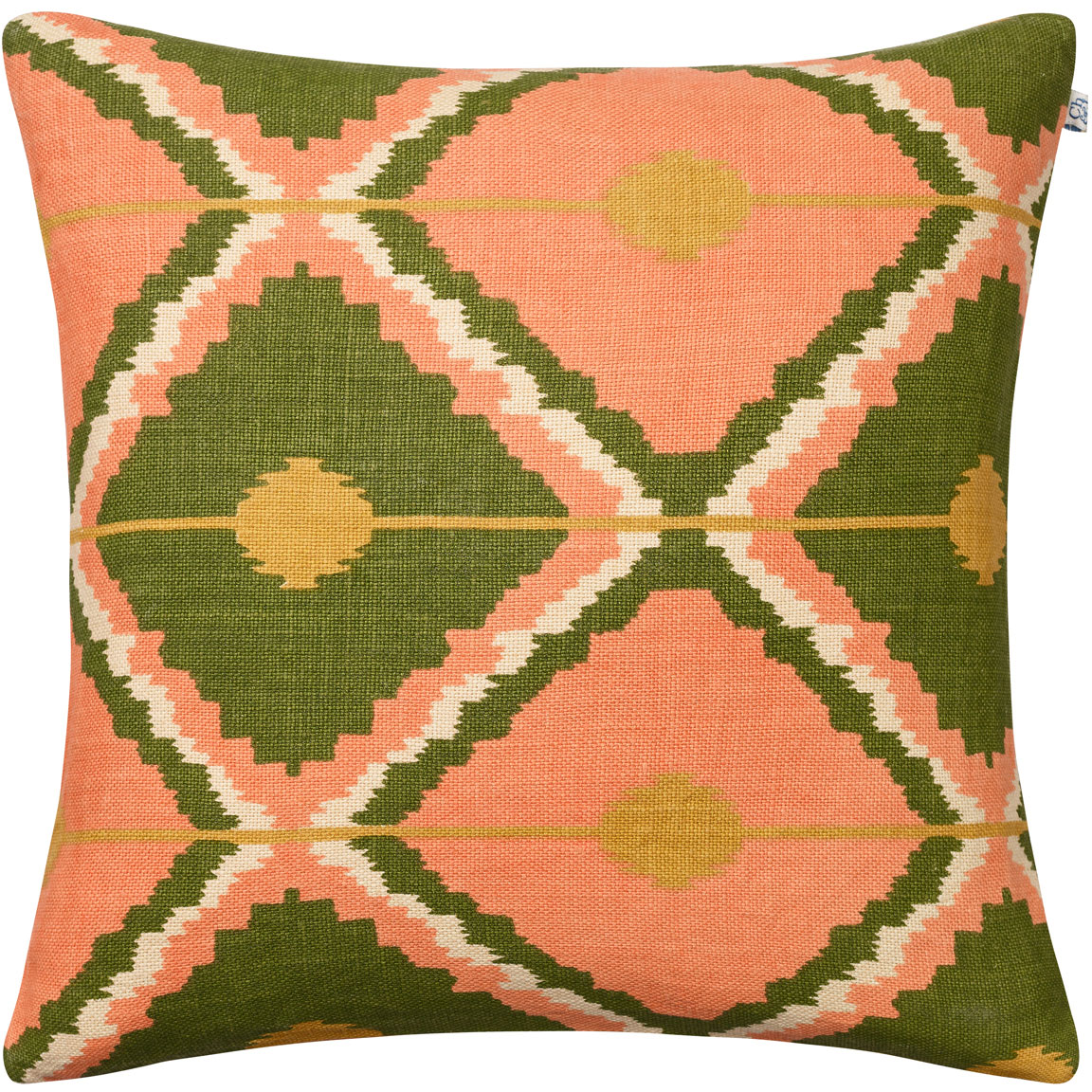 Pune Cushion Cover 50x50 cm, Spicy Yellow / Green
