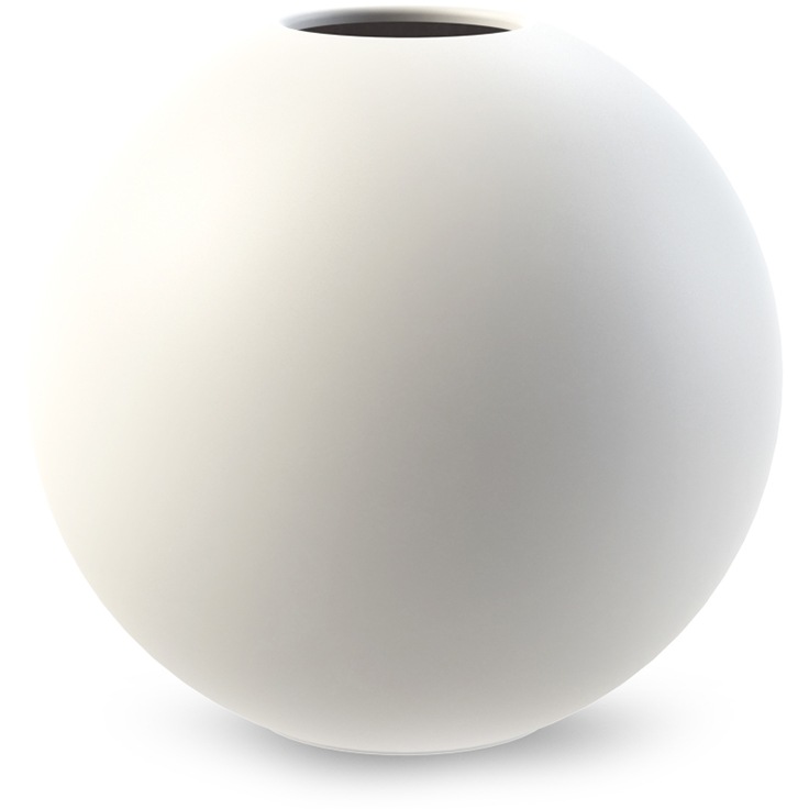 Ball Vase 30 cm, White