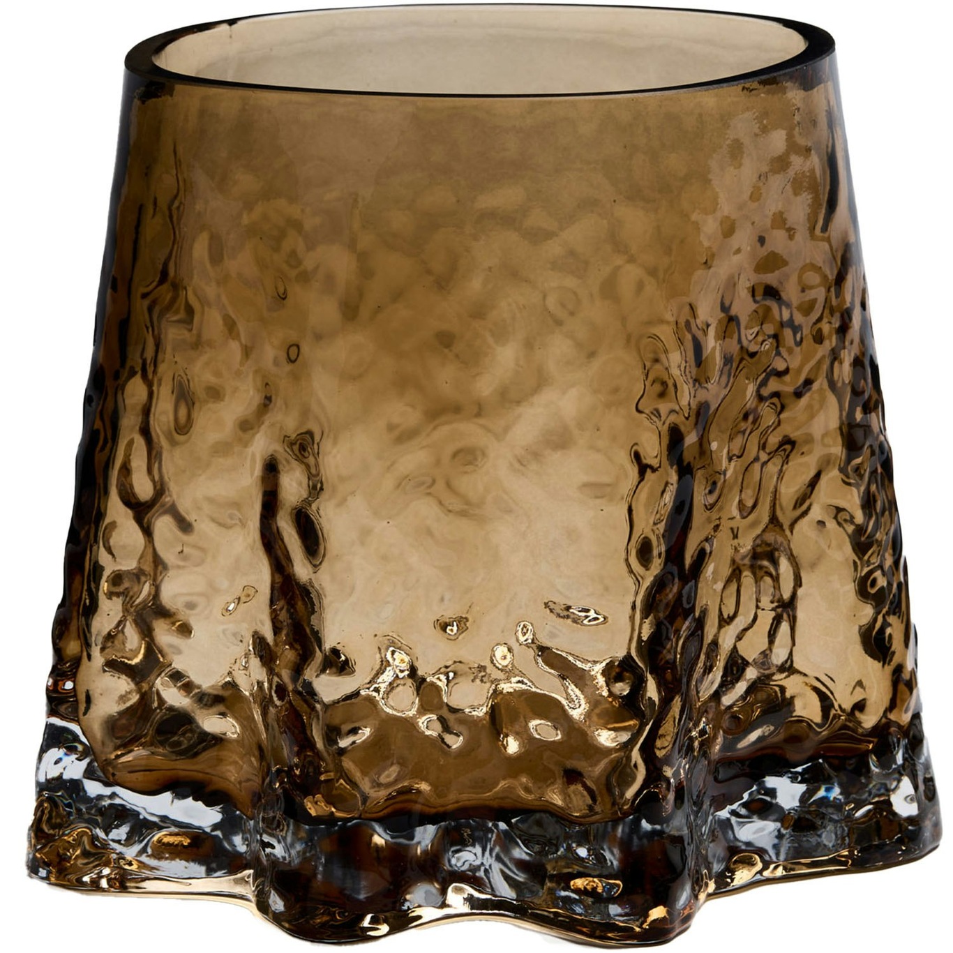 Gry Candle Holder Large, Cognac