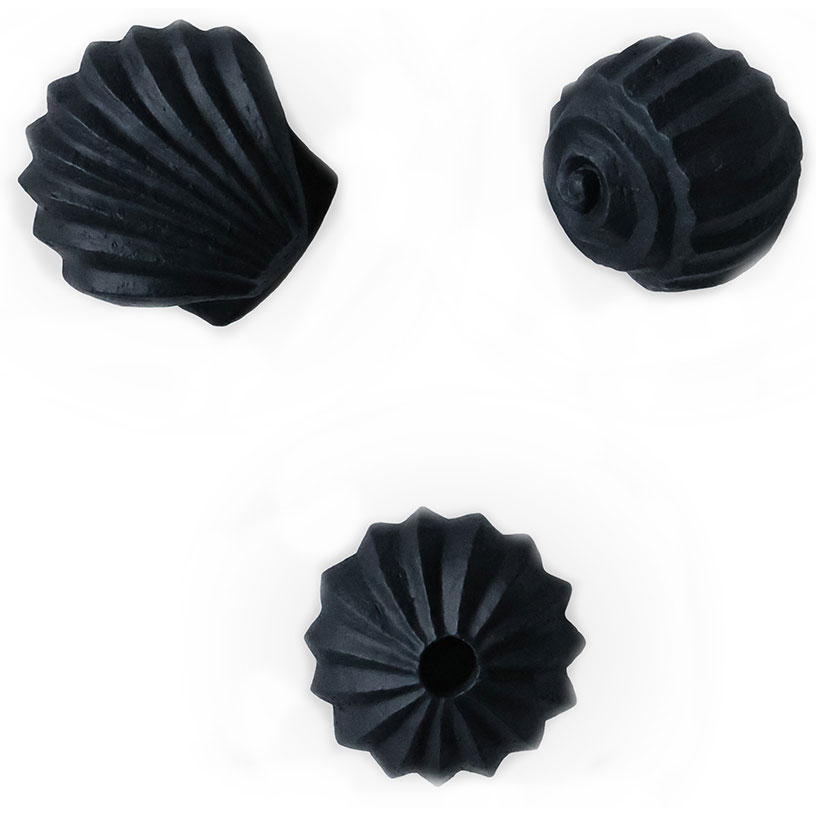 The Genesis Shell Sculptures 3-pack, Charcoal