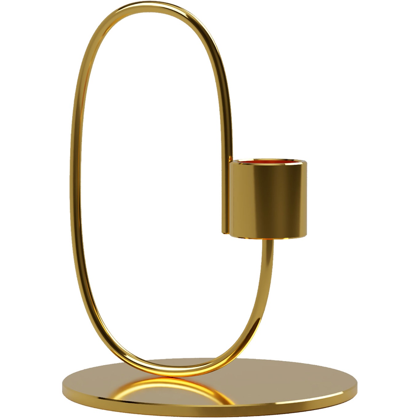 Swoop Candle Holder, Brass