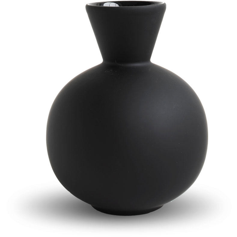 Trumpet Vase H16 cm, Black