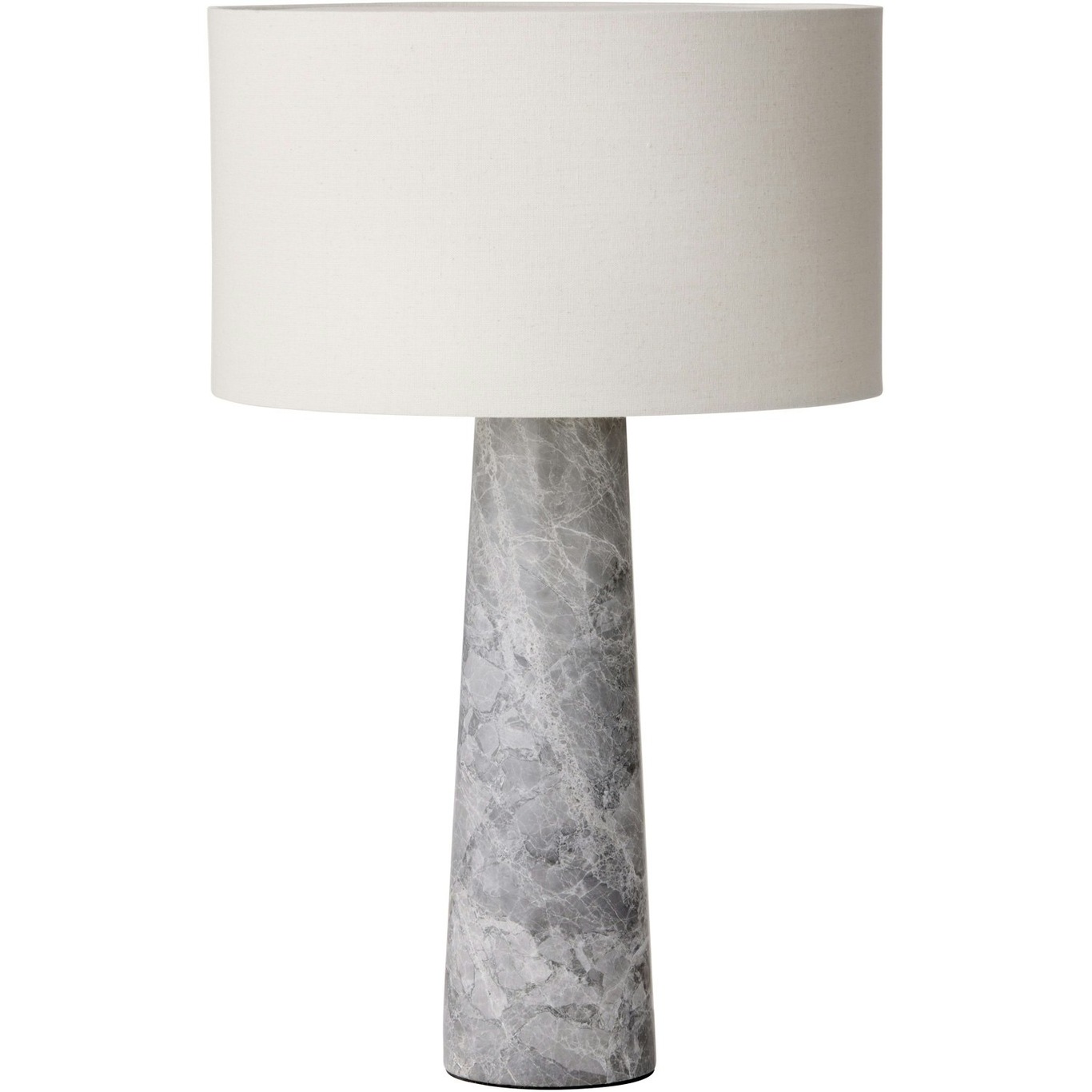 Berta Marble Table Lamp, Light Grey/White