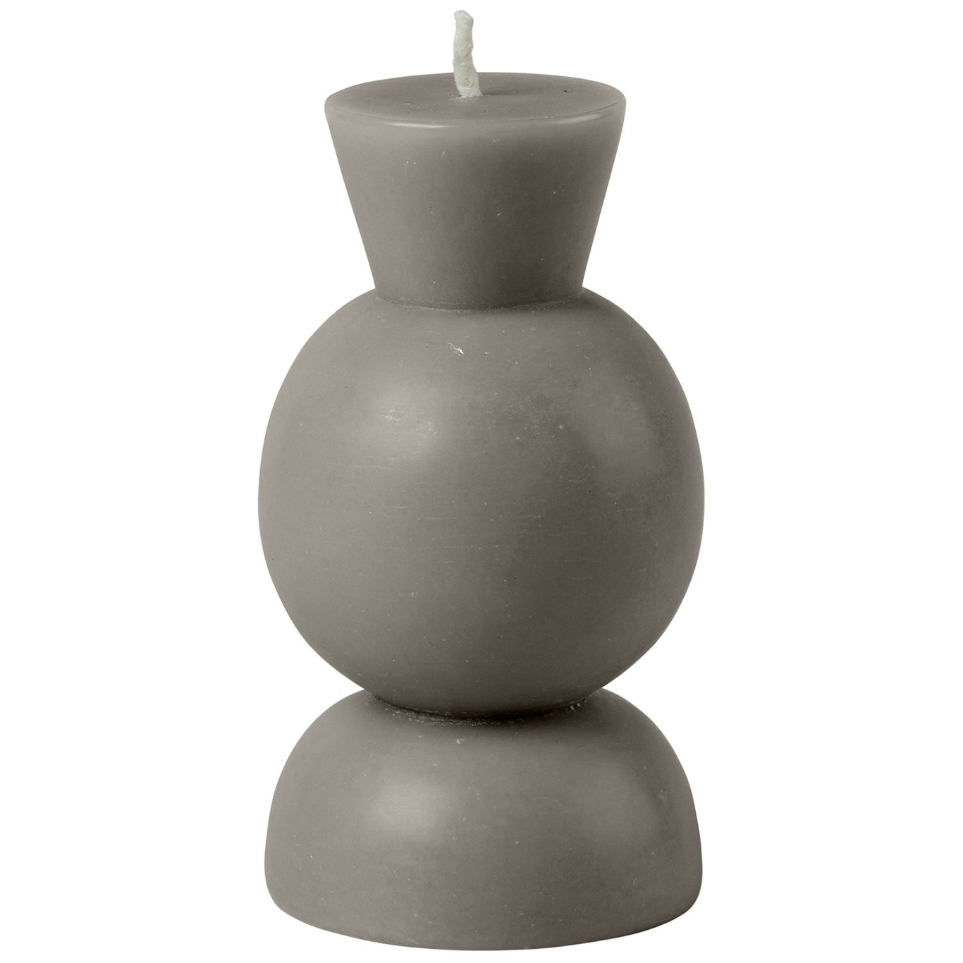 Candleholder Candle S, Dark Taupe