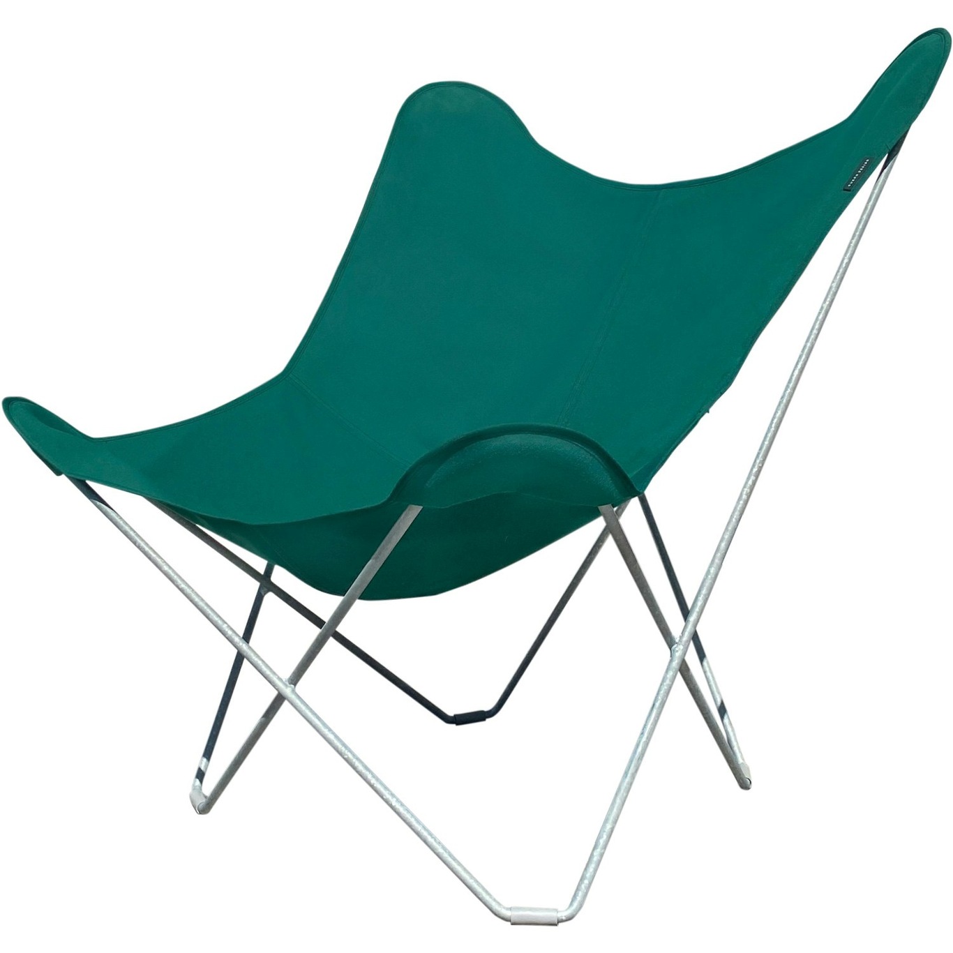 Sunshine Mariposa Lounge Chair, Forest Green / Chrome