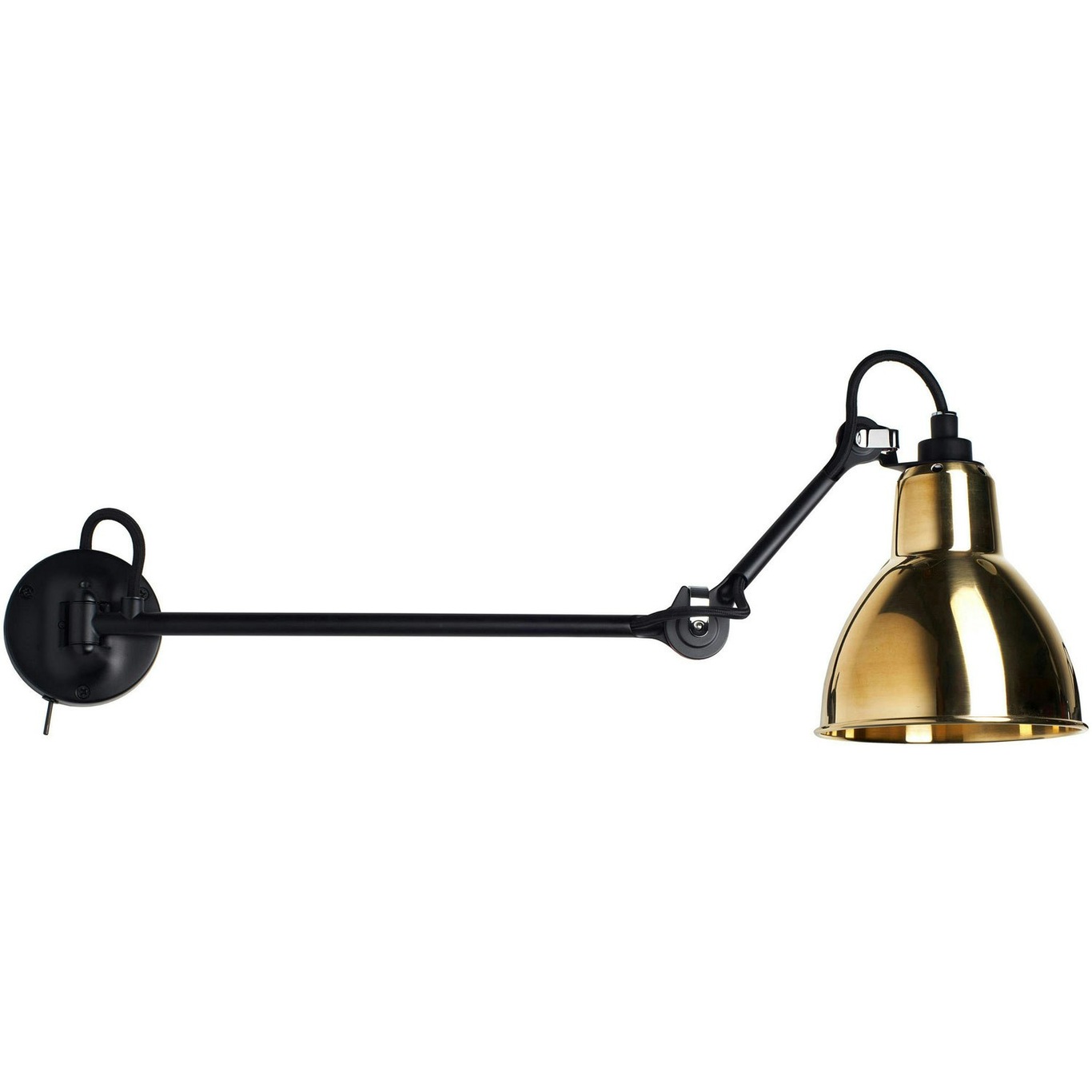 Lampe Gras N°204 L40 SW Wall Lamp, Brass