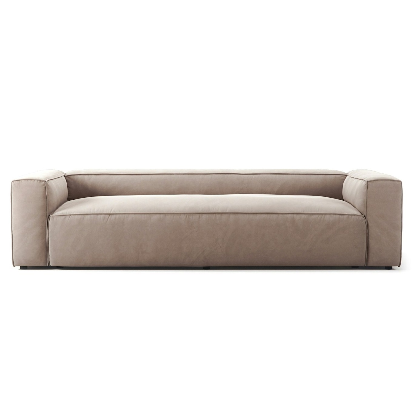 Grand 3-Seater Sofa Velvet, Dusk Beige