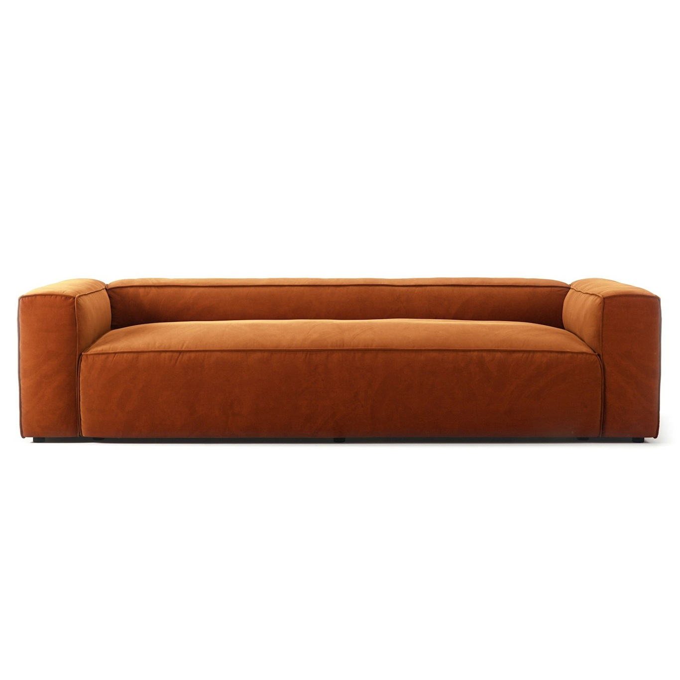 Grand 3-Seater Sofa Velvet, Copper Glow
