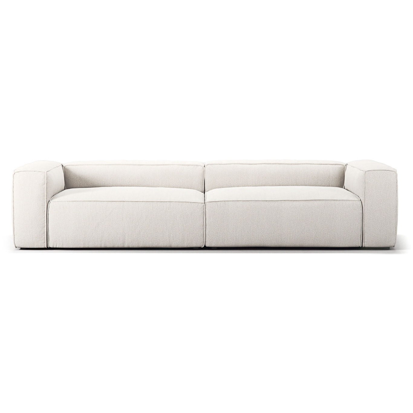 Grand 4 Seater Sofa, Steam White
