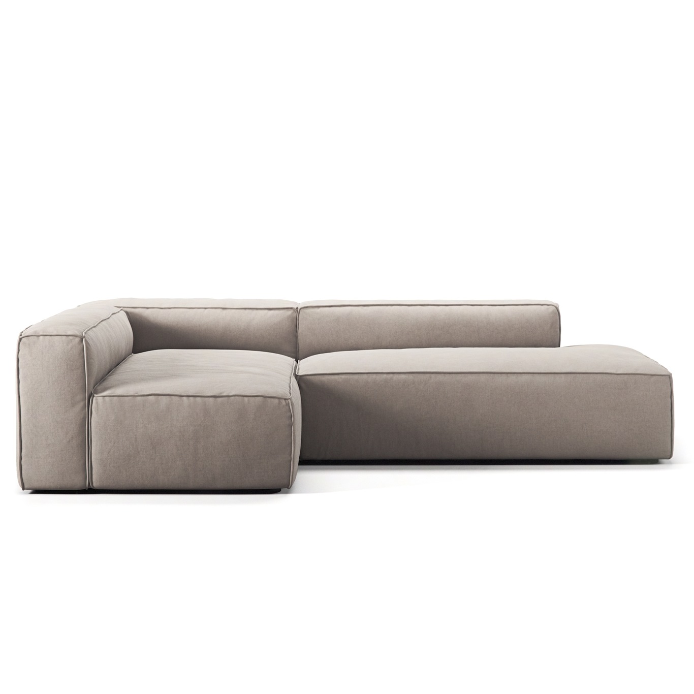 Grand Lounge Sofa 3-Seater open end Right, Sandshell Beige