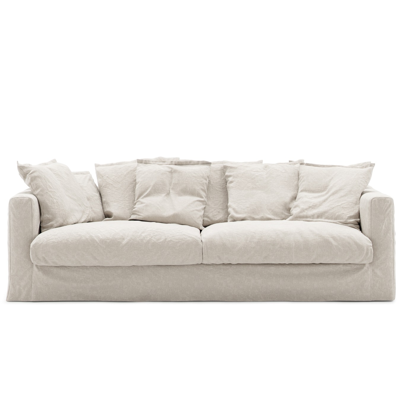 Le Grand Air 3 Seater Sofa Linen, Creamy White