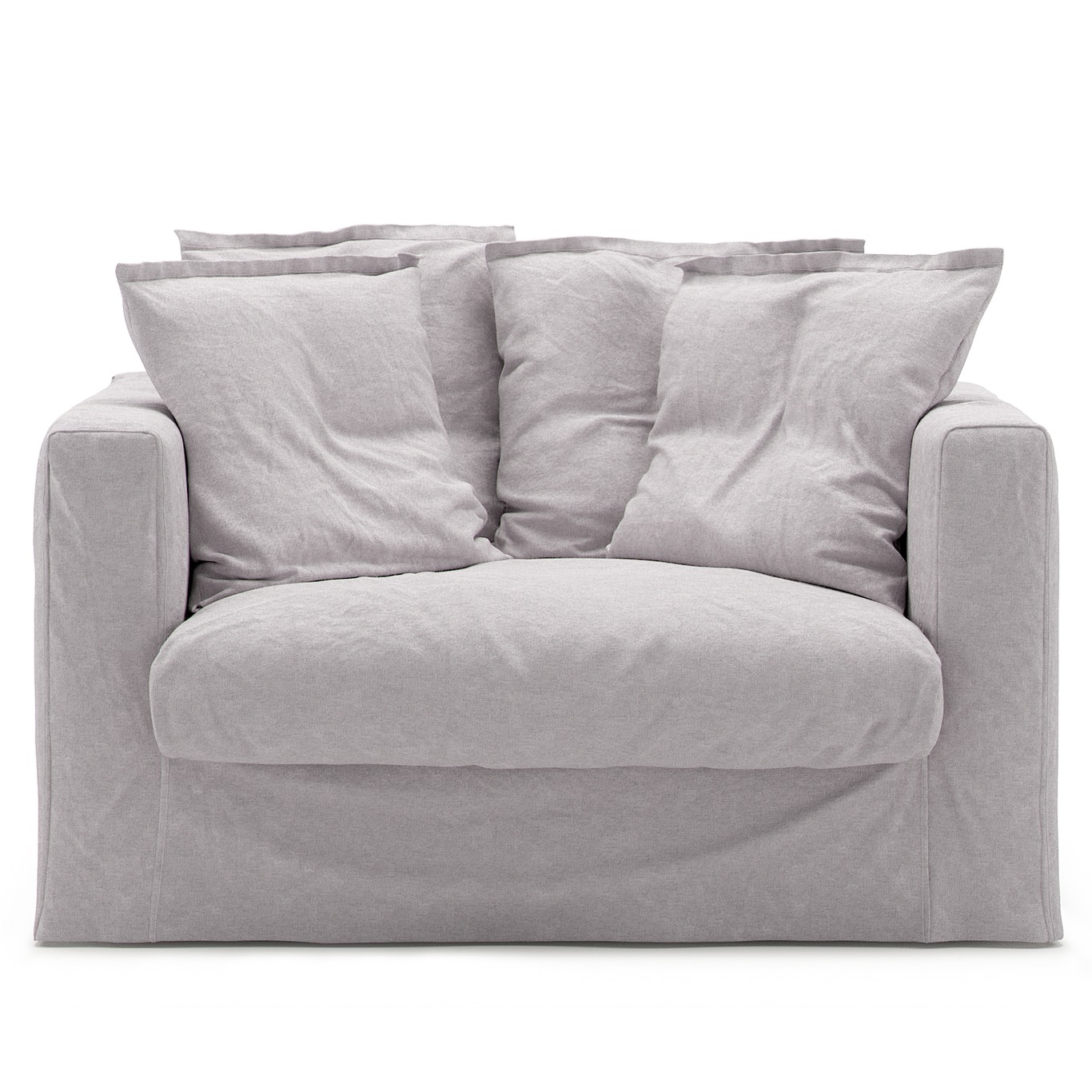Le Grand Air Loveseat Armchair Linen, Misty Grey