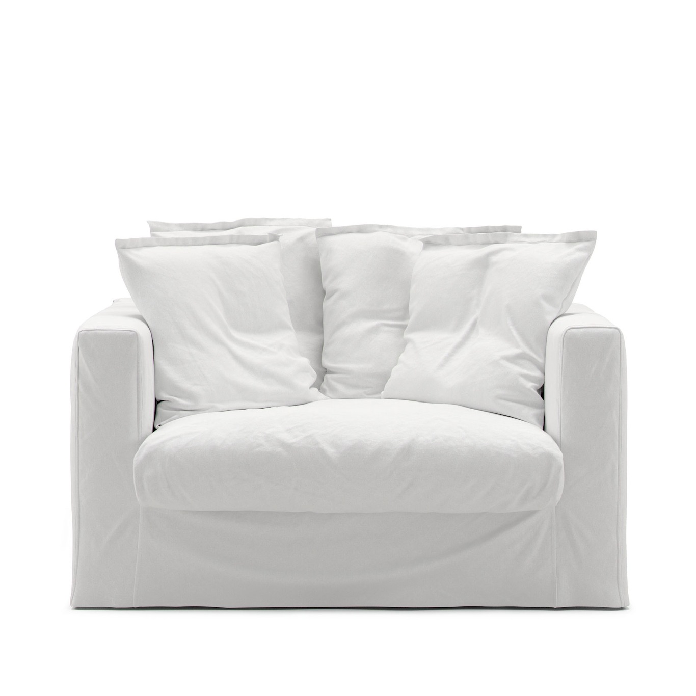 Le Grand Air Loveseat Upholstery Cotton, White