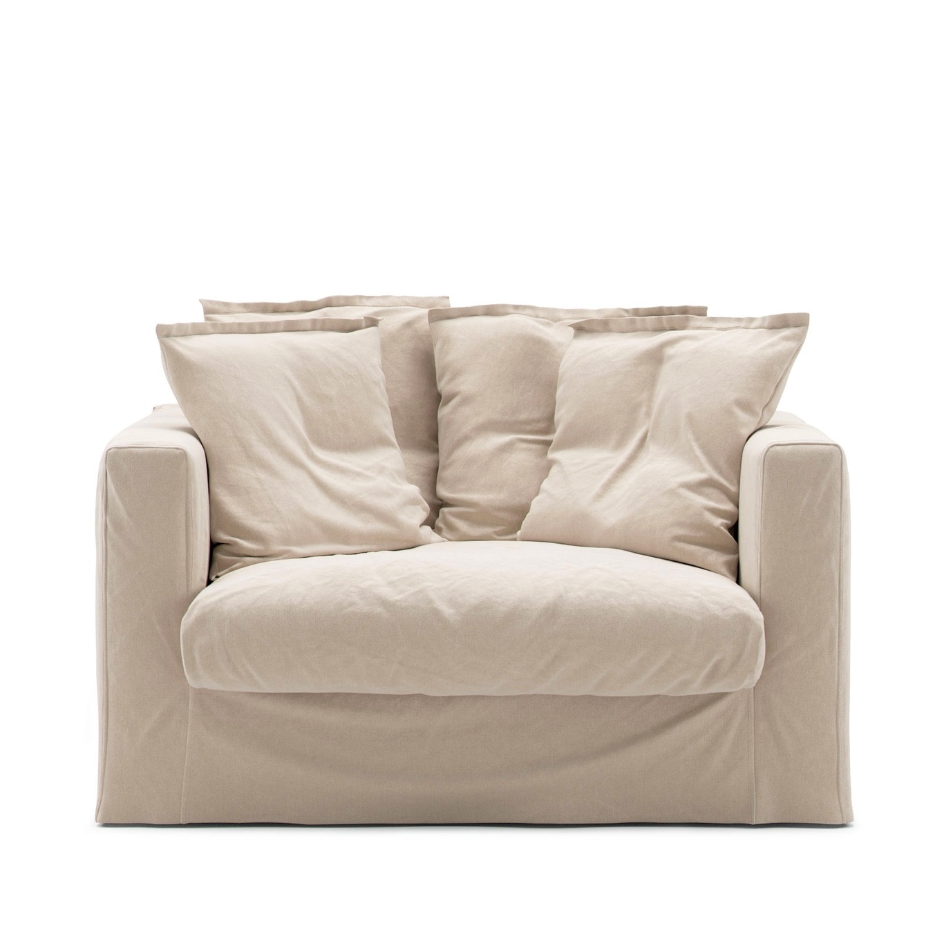 Le Grand Air Loveseat Upholstery Cotton, Beige