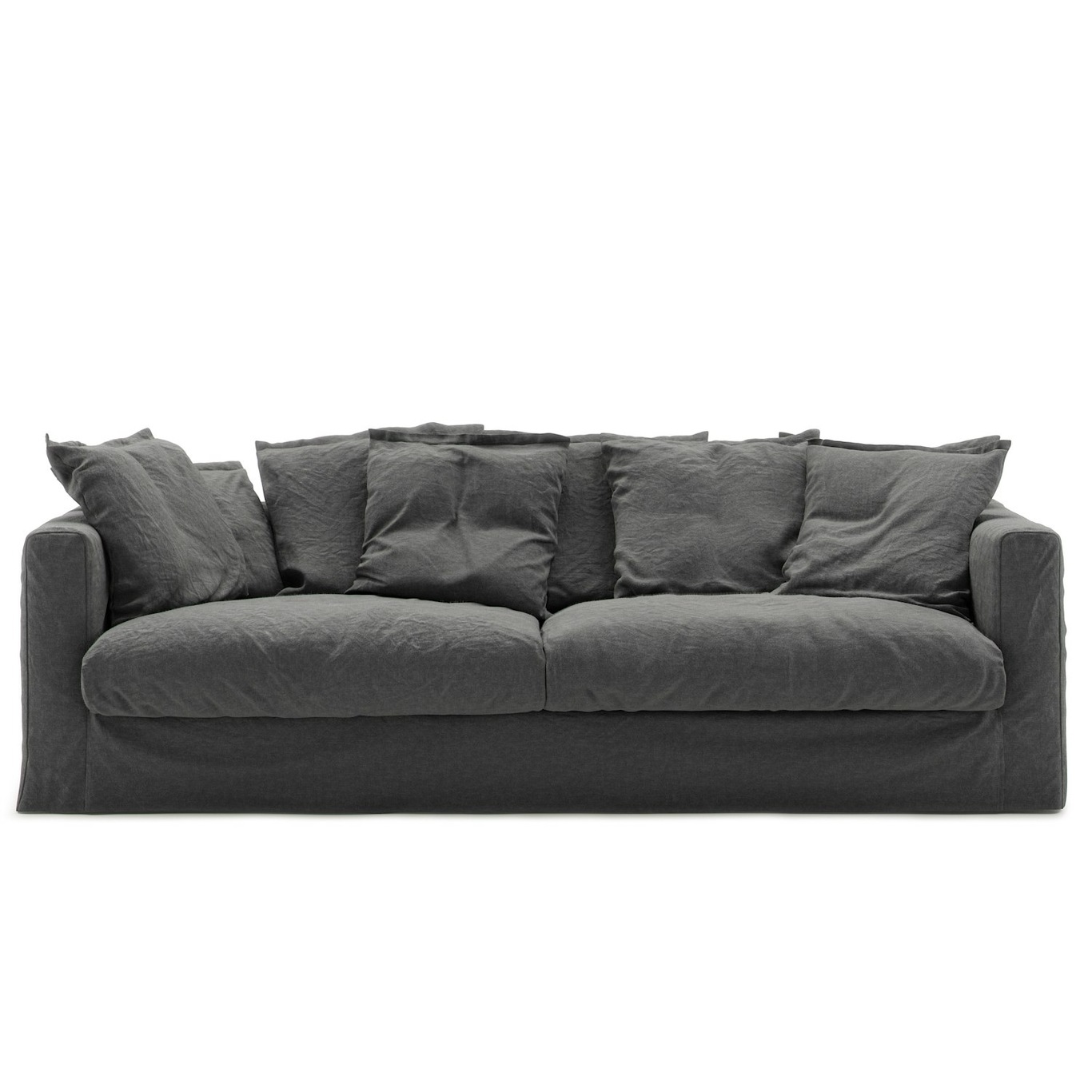 Le Grand Air 3 Seater Sofa Linen, Carbon Dust