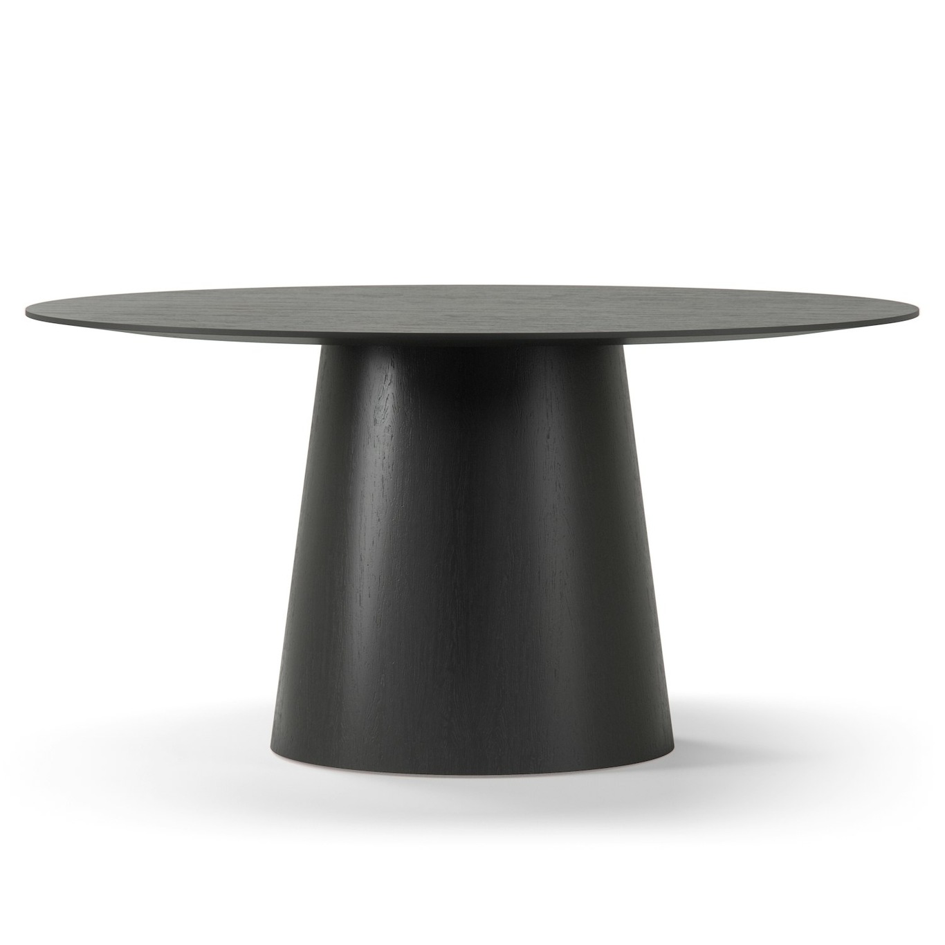 Social Dining Table Black Oak, 150 cm