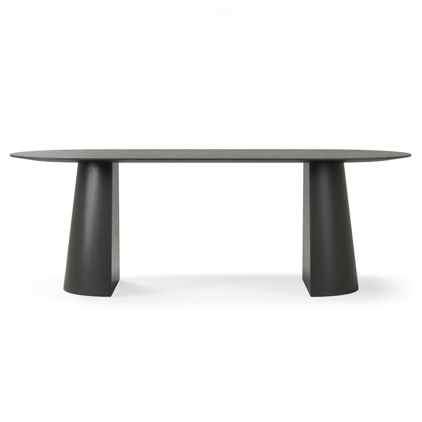 Social Dining Table Black Oak, 220 cm