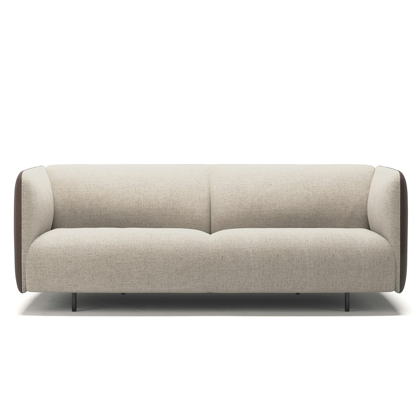 Urban 2.5-Seater Sofa Panel Woven Fabric, Beige Breeze / Leather