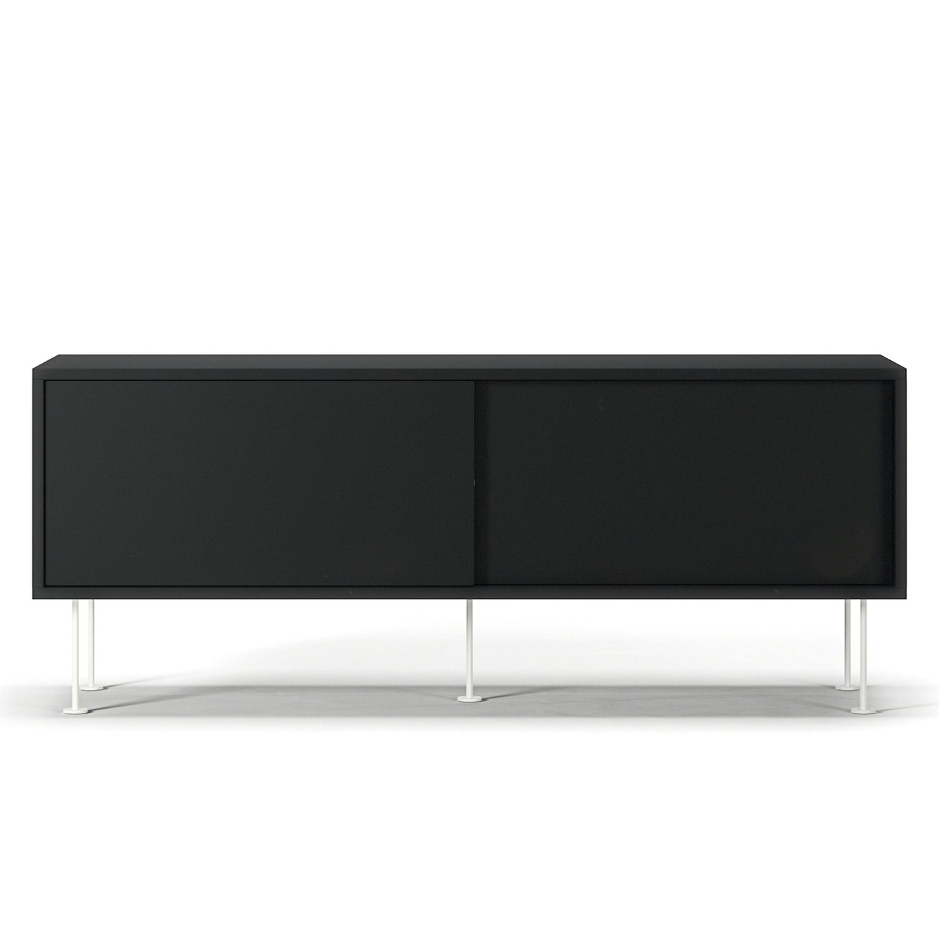 Vogue Media Bench With Legs 136 cm, Anthracite / White