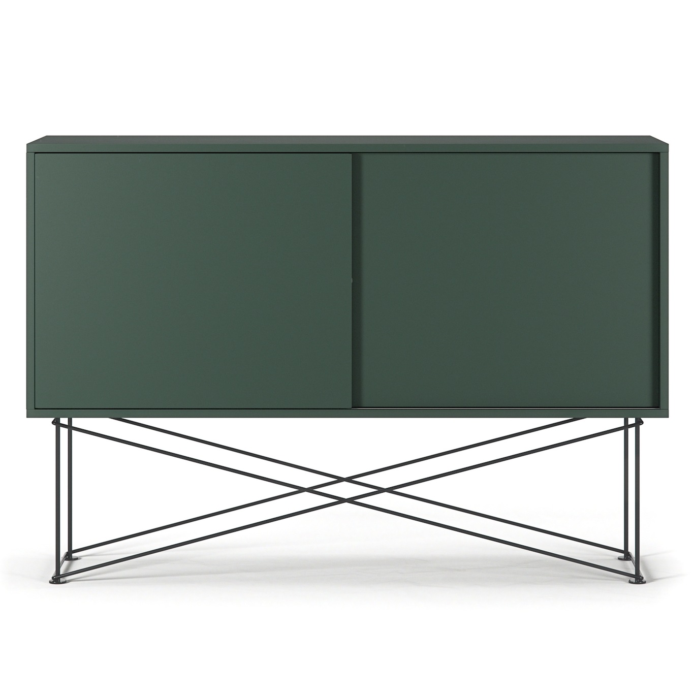 Vogue Sideboard With Stand 136 cm, Green / Black