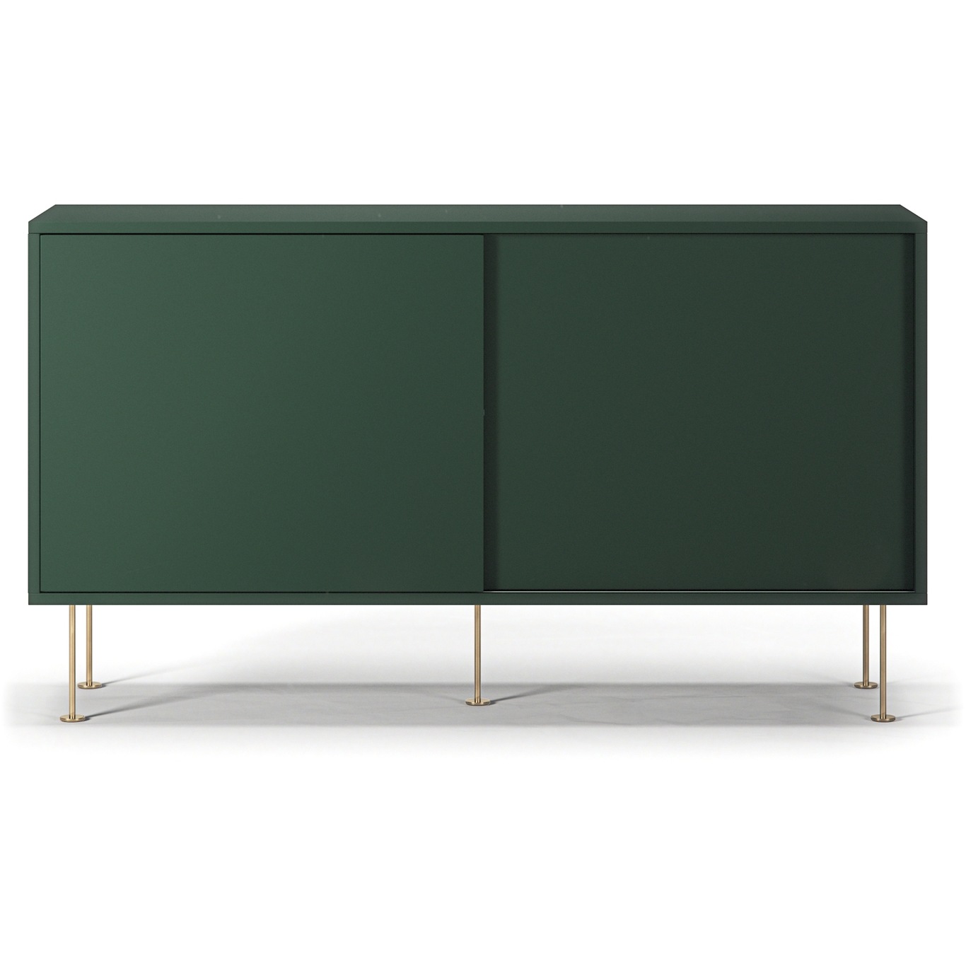 Vogue Side Table With Legs 136 cm, Green / Brass
