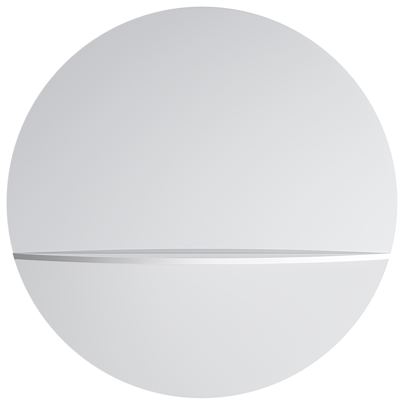 Pie A Wall Mirror, White , 80cm