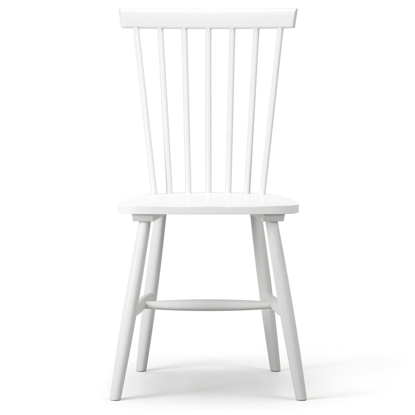 Wood H17 Windsor Chair, White