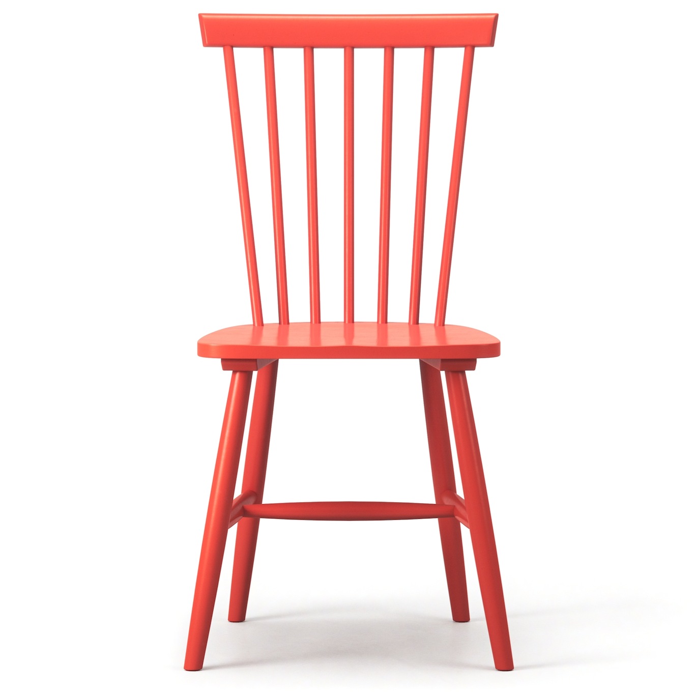 Wood H17 Windsor Chair, Orange