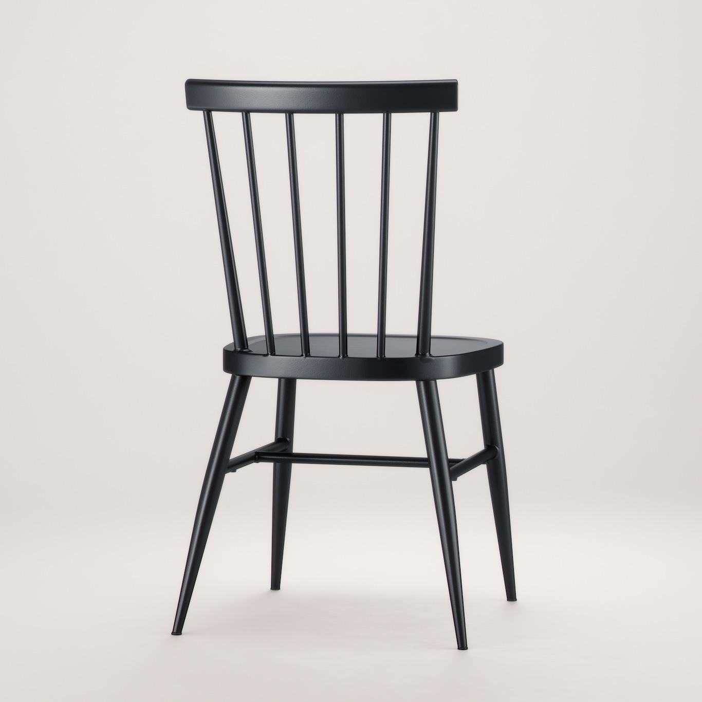 Wood U20 Windsor Chair Aluminium, Black Wooden Windsor Chairs