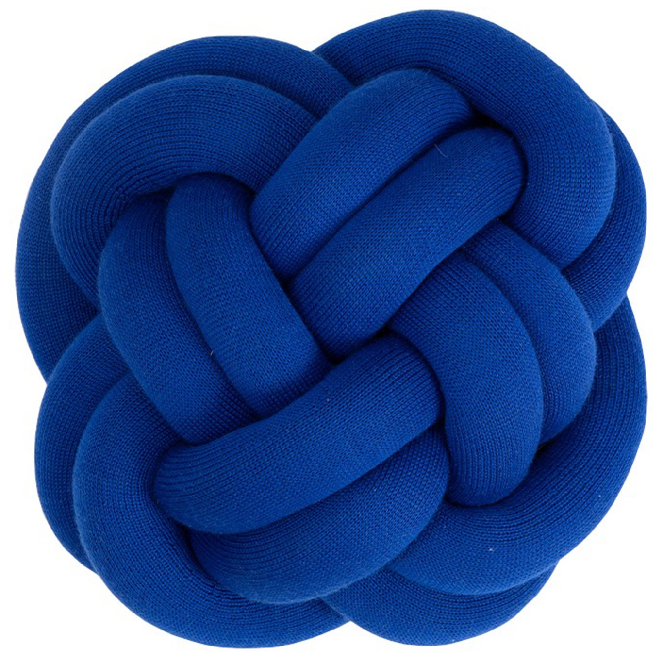 Knot Cushion, Klein Blue