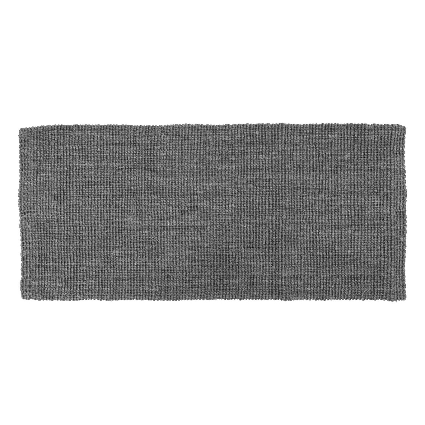 Jute Rug 80x180 cm, Lead Grey