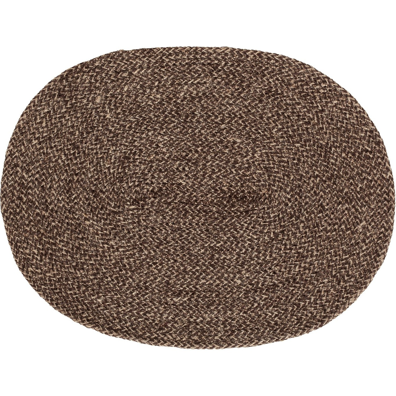 Ella Placemat Oval, Brown/Natural