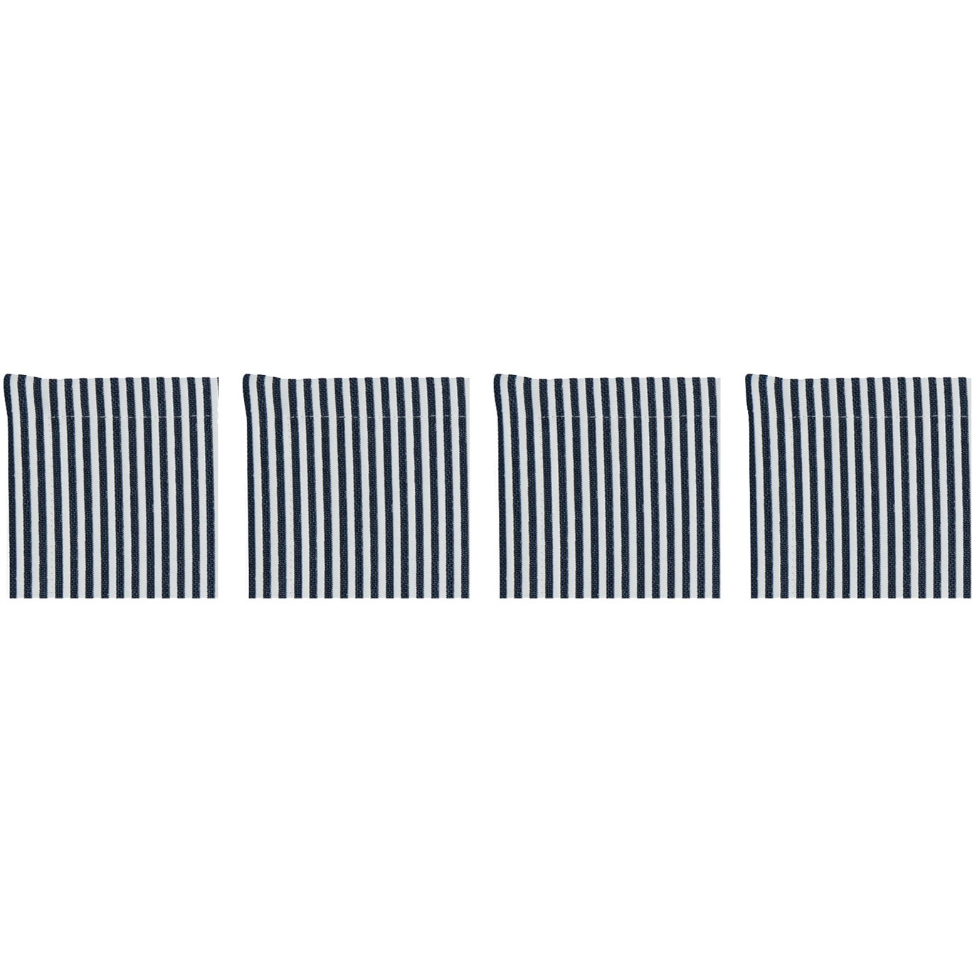 Narrow Stripe Coasters 10x10 cm 4-pack, Navy