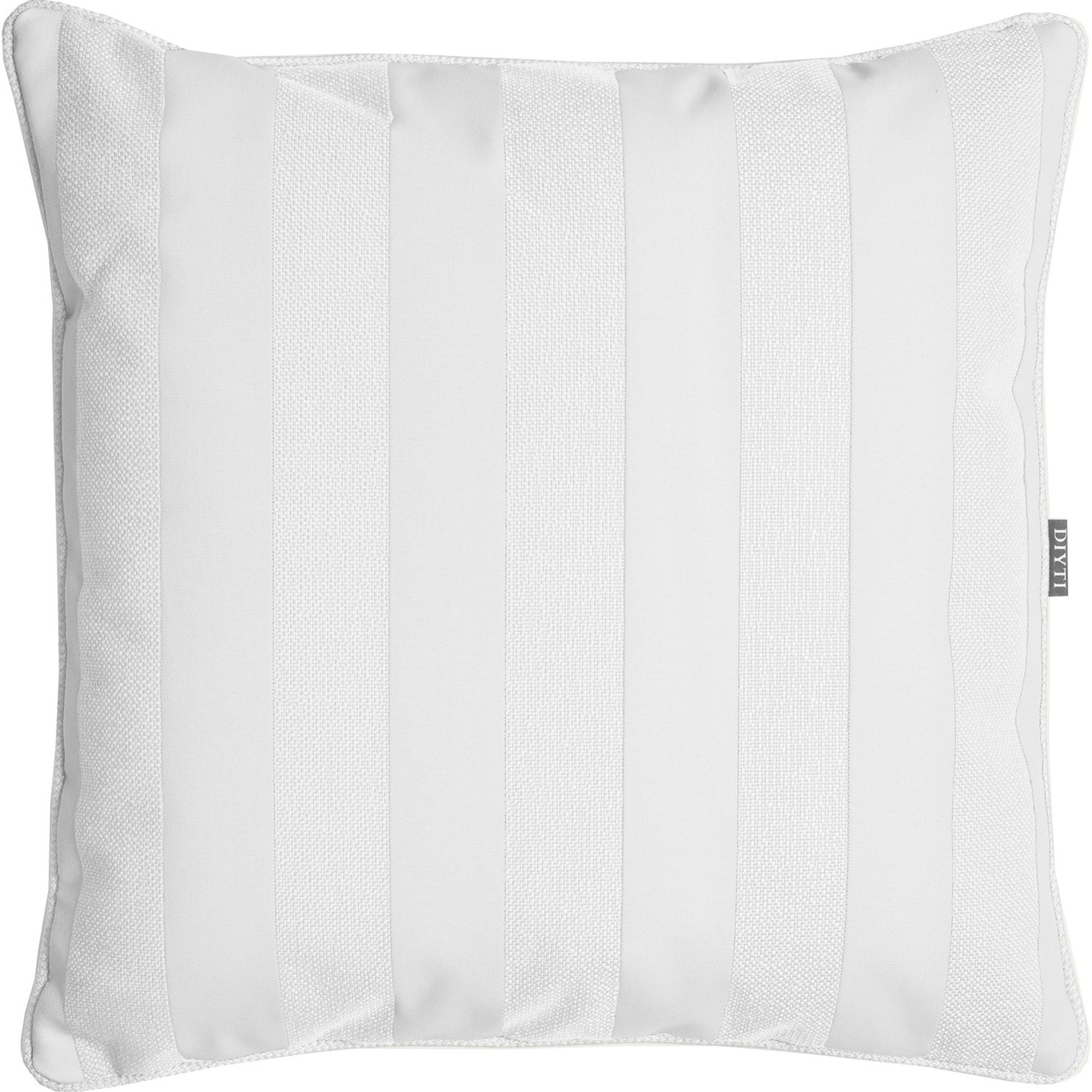 Wide Stripe Cushion 45x45 cm, White