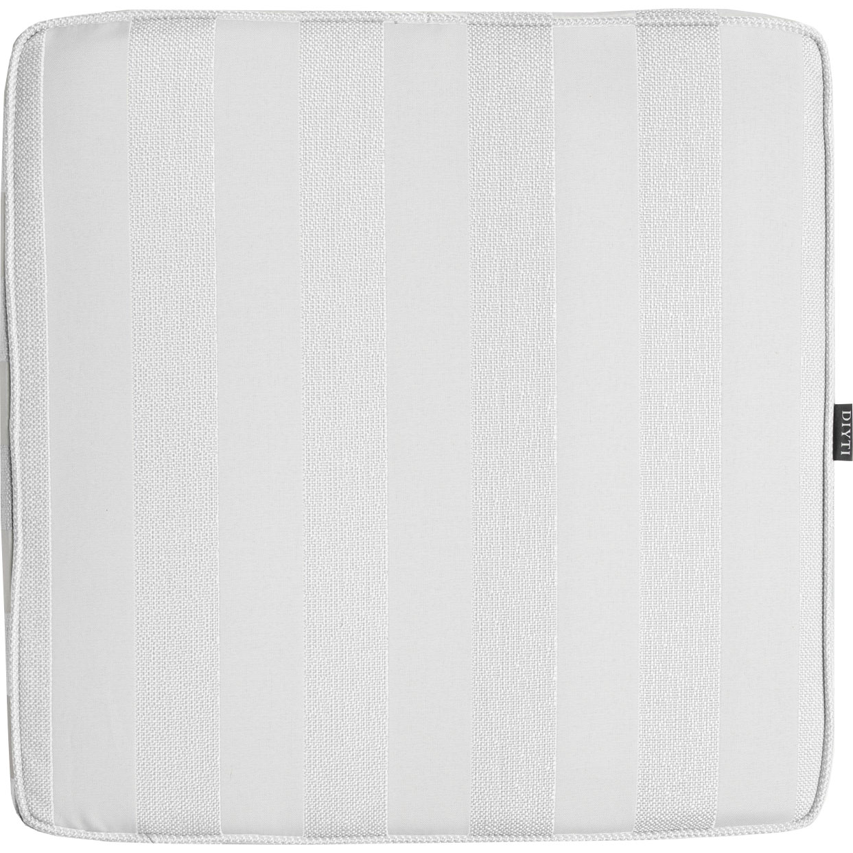 Wide Stripe Cushion 45x45 cm, White