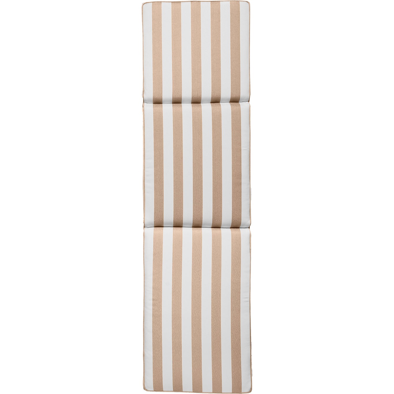 Wide Stripe Deck Chair Cushion 50x186 cm, Beige