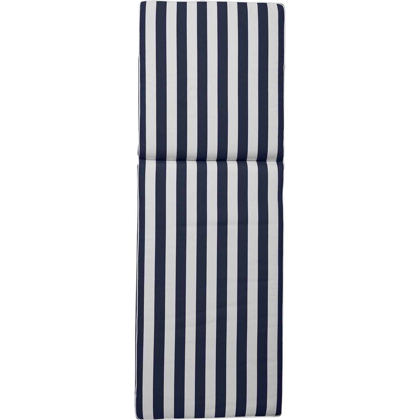 Wide Stripe Sunbed Cushion 60x186 cm, Navy