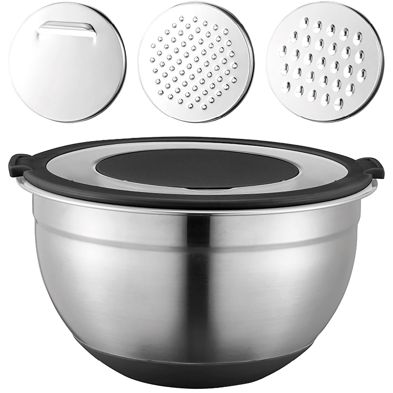 Better Bowl Stainless steel w lid & 3 grater