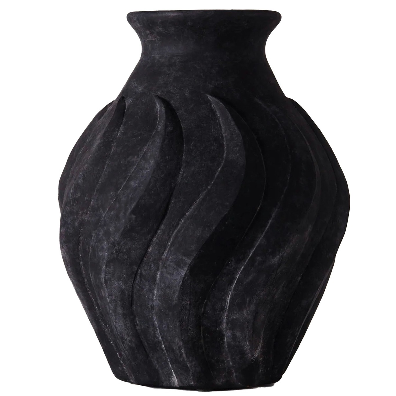 Swirl Vase Large, Black