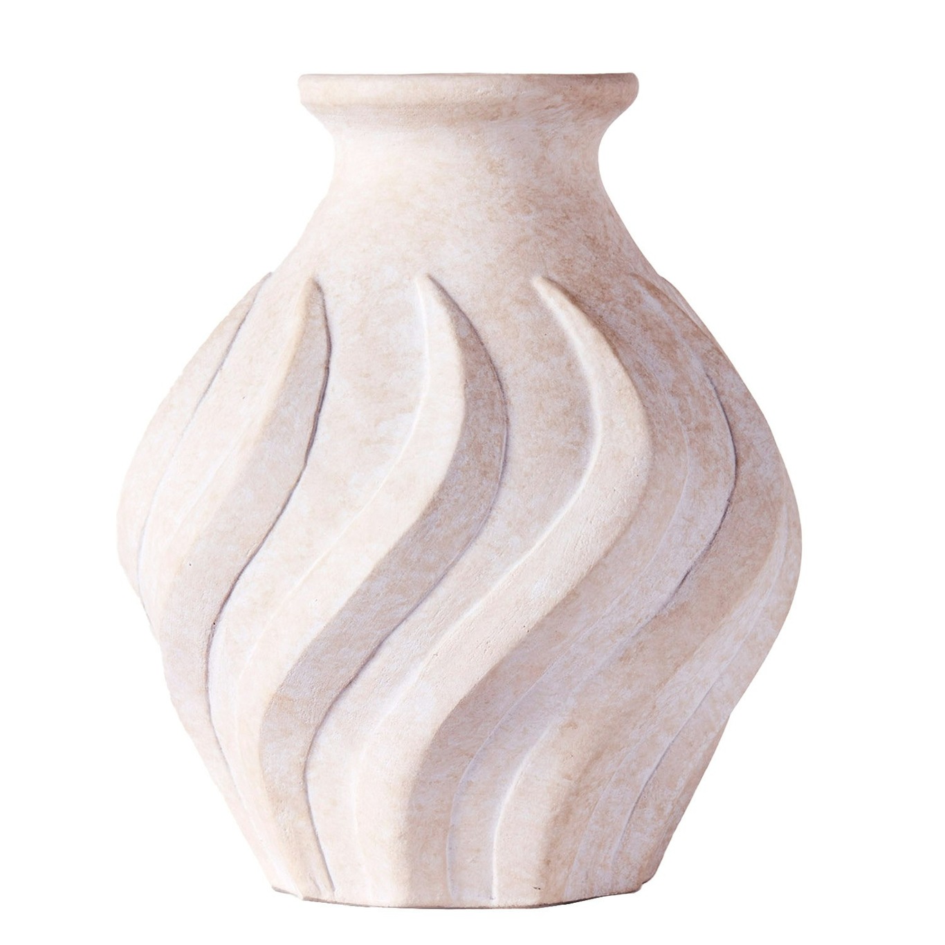 Swirl Vase Small, White