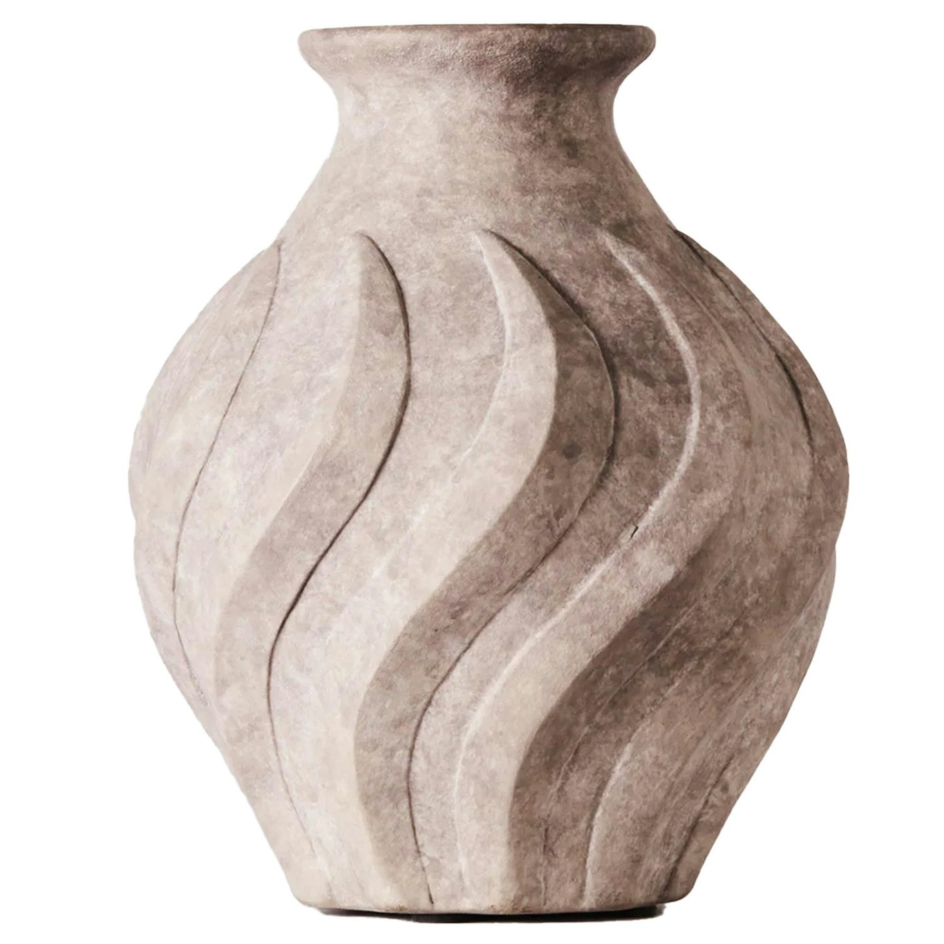 Swirl Vase Large, Grey