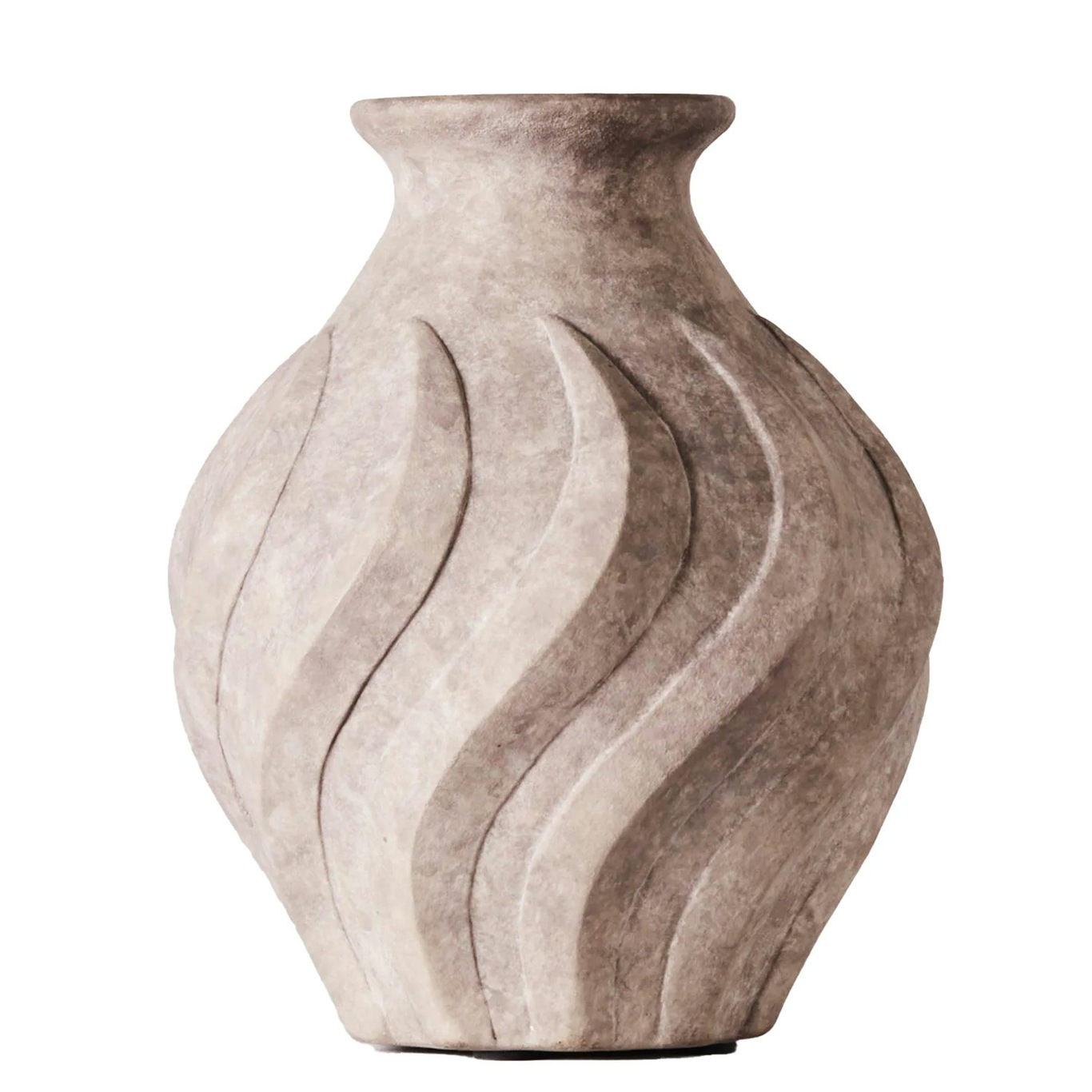 Swirl Vase Small, Grey
