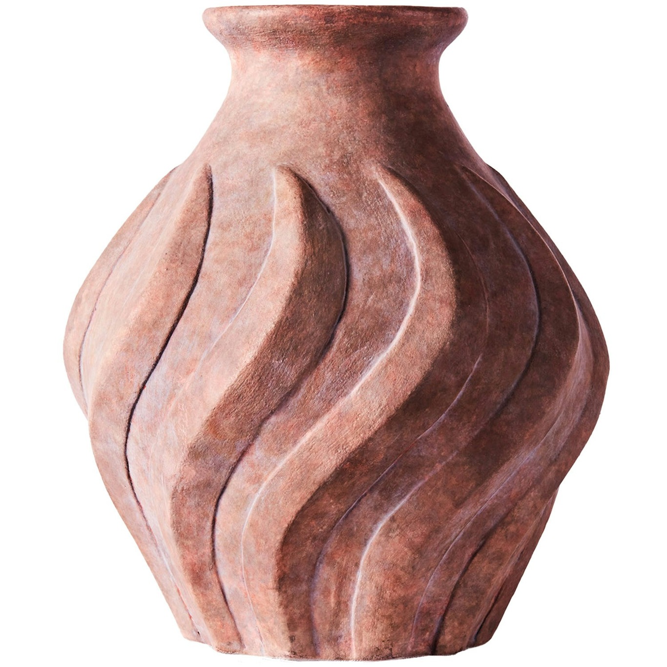 Swirl Vase Large, Brown