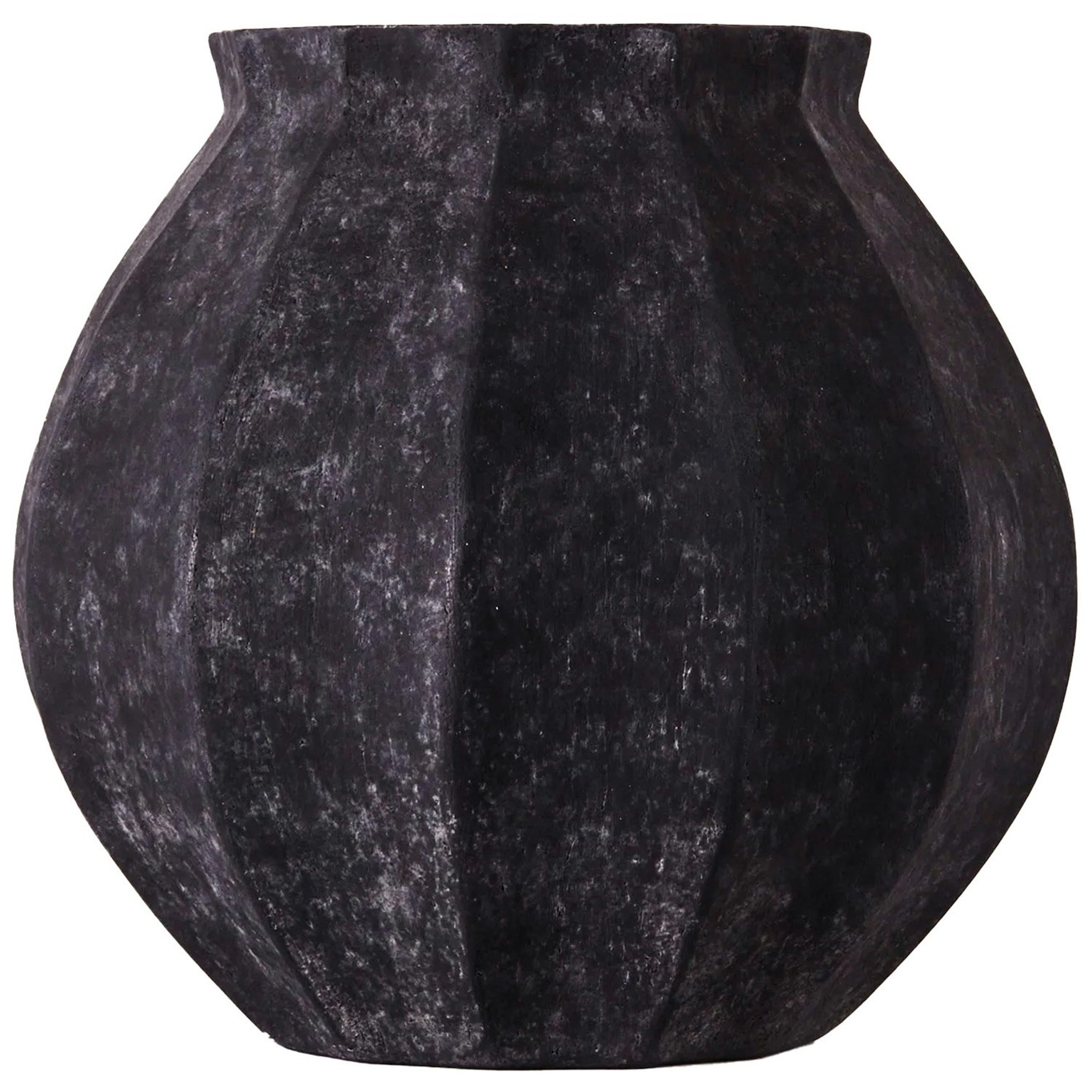Wedges Vase, Black