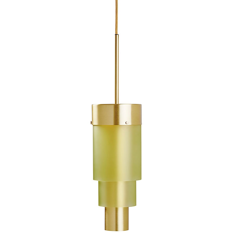 A-spire Pendant, Brass / Sanded Olive