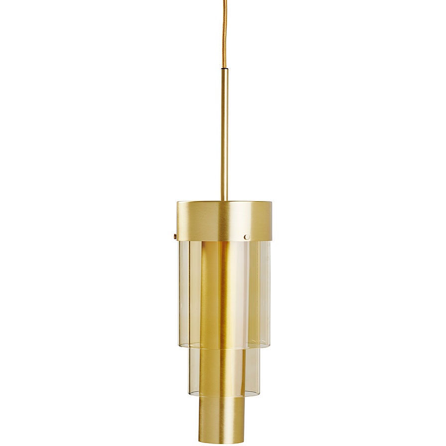 A-spire Pendant, Brass / Golden Smoke