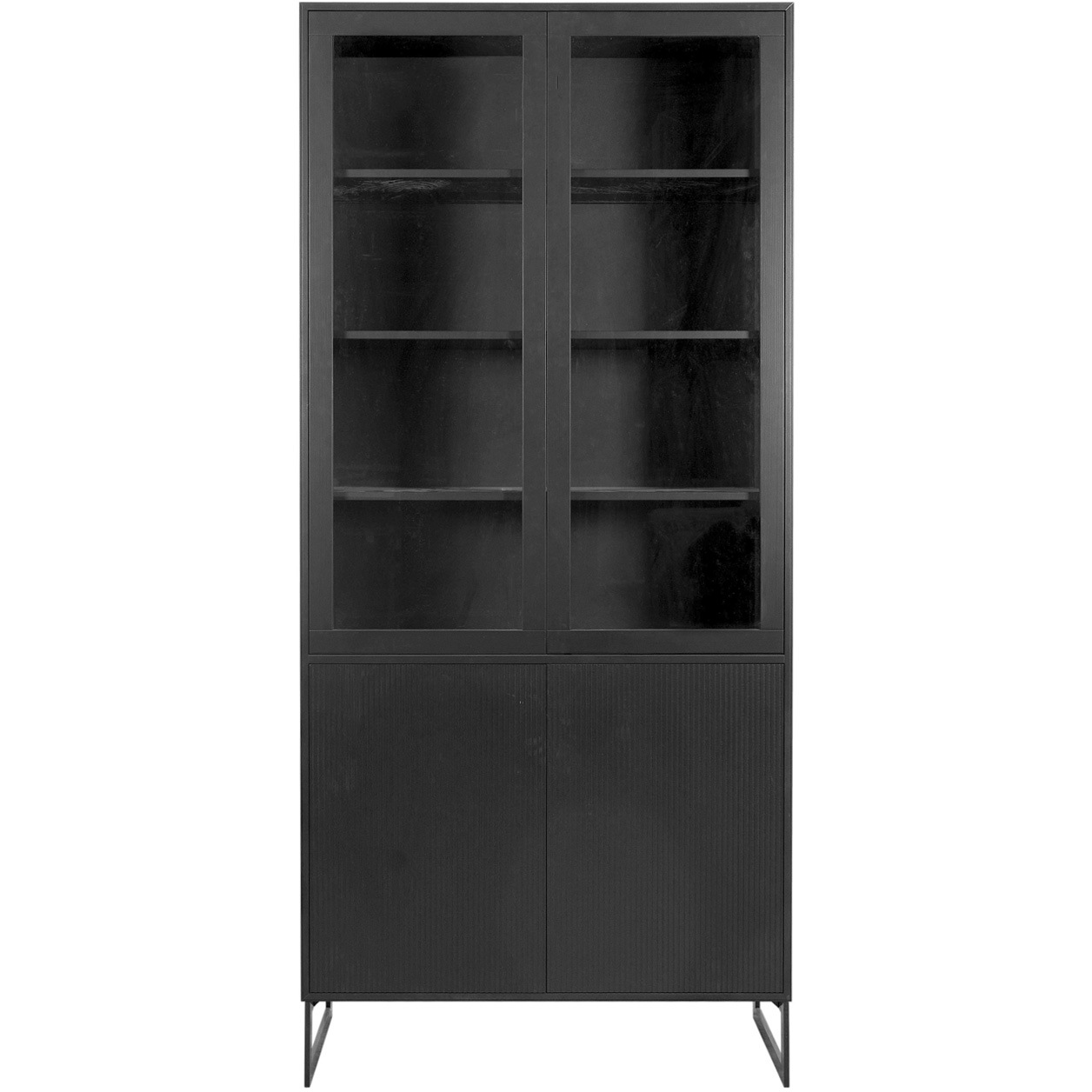 Line Display Cabinet, Black / Black