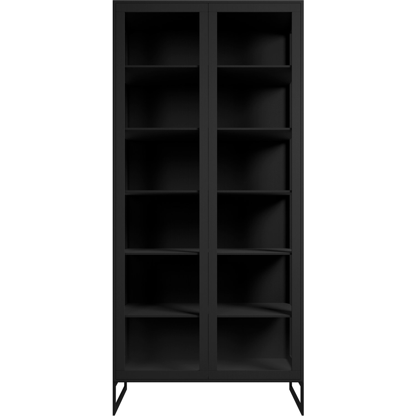 Line Display Cabinet 92x36x200 cm, Black