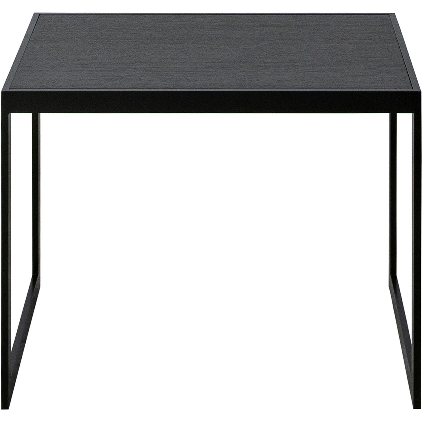 Square Side Table 41x56x43 cm, Black/Black Oak